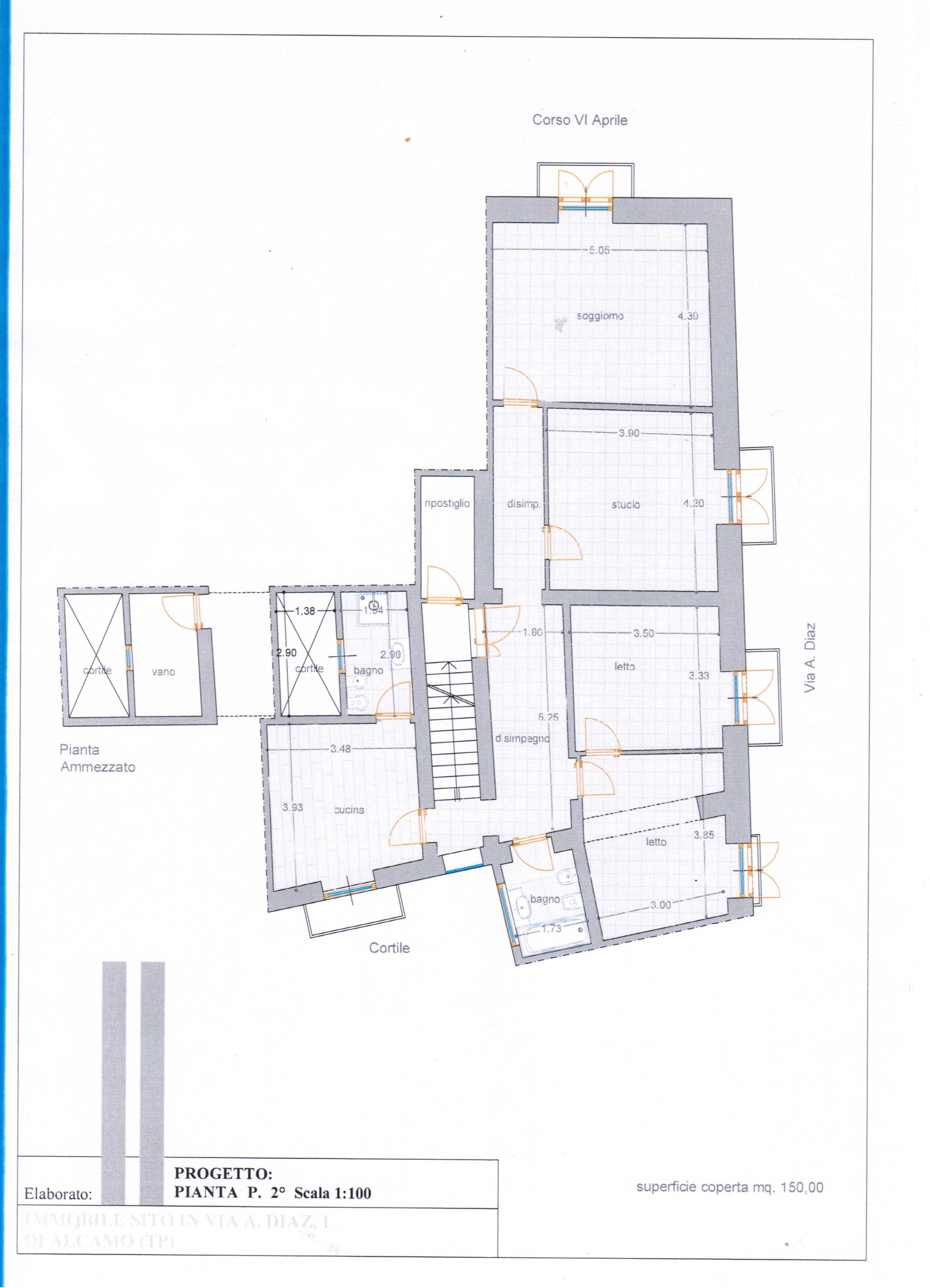 CORSO 6 APRILE, 3 Stanze da Letto Stanze da Letto, 5 Stanze Stanze,2 BathroomsBathrooms,Appartamento,Vendita,CORSO 6 APRILE,1565